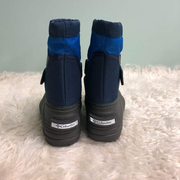 Columbia | Kid’s Powderbug Plus II Snow Boots | Blue & Black | Size 6 - Picture 3 of 4